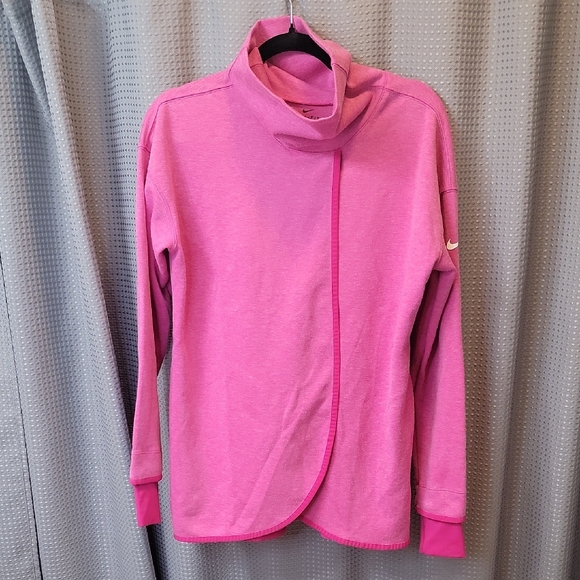 Nike Women's Maternity Reversible Pullover Pink Nursing Friendly Size S - Picture 2 of 8